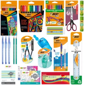   Šolski začetni komplet BIC za 4.–6.
razred – barvice, flomastri, pisala, svinčniki in šolski pripomočki