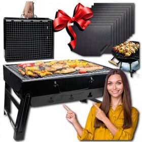  PRENOSNI ZLOŽLJIV ŽAR NA OGLJE TURISTIČNI ŽAR