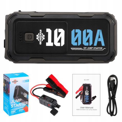 Prenosni ZAGONSKEGA BANKA Jump Starter BOOSTER GEARZAAR 1000A 10000mAh
