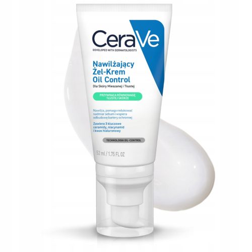CeraVe Vlažilna Gel-Krema za Mešano in Mastno Kožo 52ml