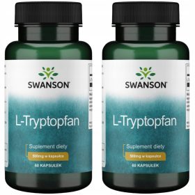   L-Triptofan Swanson 500 mg - Naravno pomoč za spanec in psihično zdravje, 120 kapsul