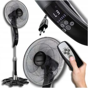   CoolerX Talni Ventilator črne Barve z Daljinskim Upravljalnikom