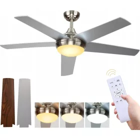   Stropni ventilator z LED svetilko OMDEKOR DCF-141, večbarven