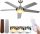 Stropni ventilator z LED svetilko OMDEKOR DCF-141, večbarven