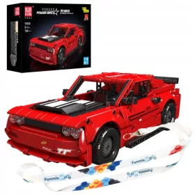   Kocke Mould King Ameriški Muscle Car Challenger | 738 kosov | Tehnika Potegni Nazaj