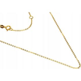   Zlata verižica 585, DIAMANT ANGLE WEAVE, 45 cm, modno pletenje za darilo