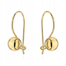  Uhani s kroglicami iz zlata 585 na kaveljčku