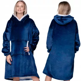 TOPLA KOCOBLUZA XXL ZE KRZNOM