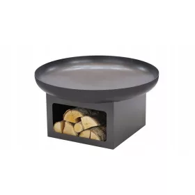  Vrtni kamin s prostorom za drva premera 80 cm