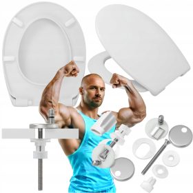 WC deska Hamberger KOŁO REKORD, bel polipropilen