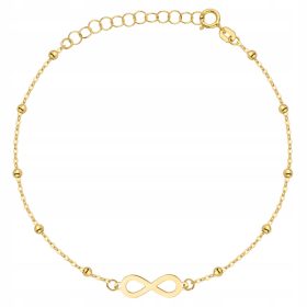 Zlata zapestnica 333 Infinity Balls GRAVIRANJE