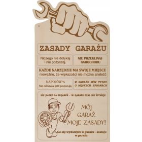 LESNA TABLICA ZASAD GARAŽE ZA DARILA NA ROJSTNI DAN