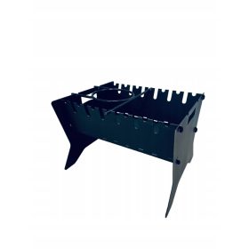    ŽAR NA OGLJE MANGAL ZLOŽLJIV ZA 7 KOSOV KOVINSKI 2 MM + POLICA ZA PONEV