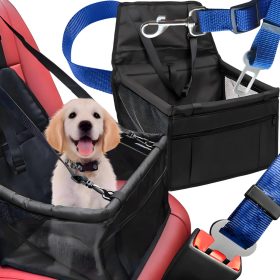   TRANSPORTER ZA PSA IN MAČKO ZA VOZILO AVTO S SEDEŽEM, PODLOGO IN PASOVI