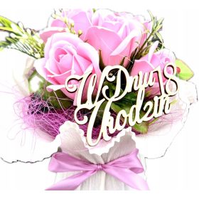   Cvetlični Šopek z Brisačo in Milom za Rože kot Živo Darilo za Vse Priložnosti