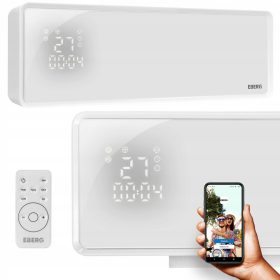   Zračna zavesa EBERG Q4 2000W steklena z WiFi grelnikom in daljinskim upravljalnikom