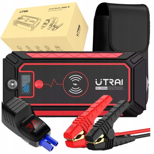 MOCNI ZAGONSKEGA NAPAJALNIKA 12V UTRAI 2500A 16000mAh POLNI KOMPLET