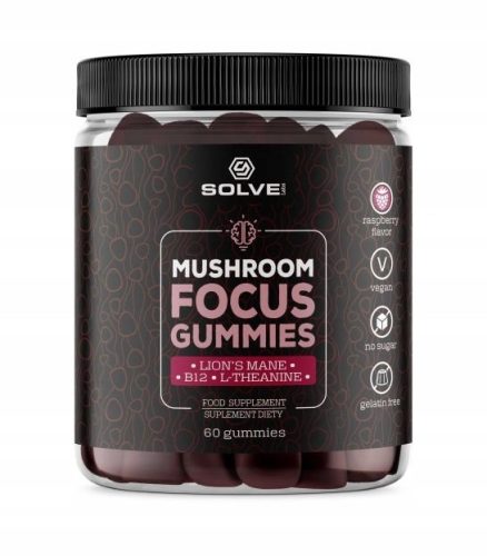 Želeji Mushroom Focus z glivo Lion's Mane za boljšo koncentracijo in jasnost uma