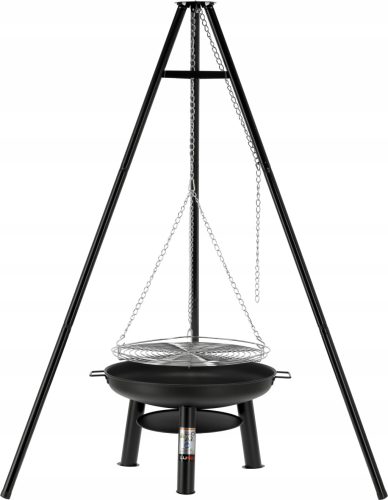  VISEČI ŽAR TRINOŽNIK VRTNA REŠETKA ZA KAMIN 61CM LUND