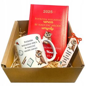   Darilni komplet za učitelje - Koledar 2025, Skodelica in Zaznamek