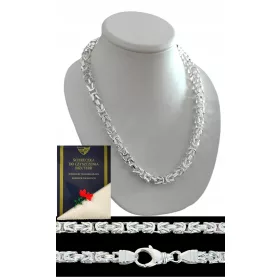   SLOVENIAN NAME: SREBRNA VERIŽICA KRALJEVSKEGA TKANJA (BIZANTIJSKO) - 925- 

SEO-OPTIMIZED DESCRIPTION:
Eleganten srebrn verižnik kraljevskega tkanja (bizantinsko) je izdelan iz srebra s čistostjo 925,