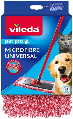 Ploščati vložek za krpo Vileda Pet Pro Mikrovlakna 49 cm