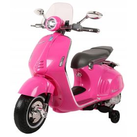 Skuter Vespa na akumulator MP3 za otroke od 3 let roza
