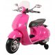 Skuter Vespa na akumulator MP3 za otroke od 3 let roza