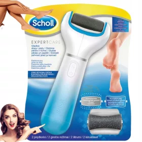   SCHOLL EXPERTCARE Elektronska pila za noge z 2 glavama - groba in za razpokane pete