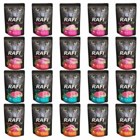   DOLINA NOTECI RAFI Mokra hrana za mačke, mešanica okusov 20 x 100g