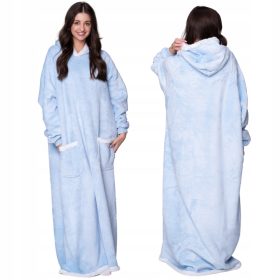 KOC BLUZA XXL MODRA Topla in Debelo Darilo za Rojstni Dan