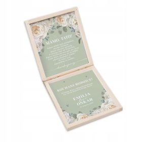 Drevena Škatla za Prošnjo za Blagoslov Posebnega Dneva