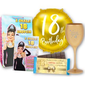 18. DARILNA KARTICA Z BALONOM ZA 18. ROJSTNI DAN DEKLETA