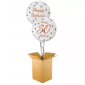 SET 2 X HELIJEV BALON ZA 30. ROJSTNI DAN BEL