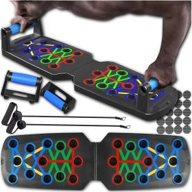   POMIK vadbena deska za sklece, multifunkcijska 16v1 z upornimi trakovi in ročaji