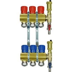 Medeninasti razdelilnik 4 kroga PEX 16 ali 20