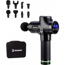   Masažna pištola za masažo Bolusso Premium, 8 nastavkov, 30 načinov