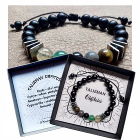    Moška zapestnica TALISMAN OBILJA, naravni kamni, nastavljiv obseg