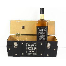   Darilna škatla za alkohol z personalizirano buteljko MaszLitra za očeta, dedka in prijatelja