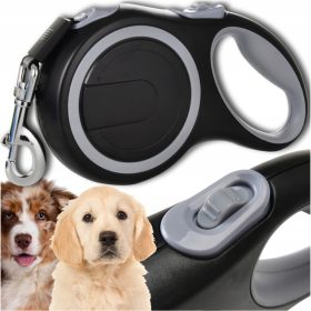    POVODEC ZA PSA DOLG 8m Avtomatski povodec 50kg MOČEN S KLJUČAVNICO