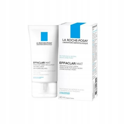 La Roche-Posay Effaclar Mat: Vlažilna krema za mastno kožo, dan in noč, 40 ml