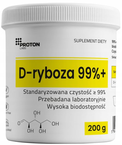 D-riboza v prahu 200g, Proton Labs + brezplačna merilna žlička