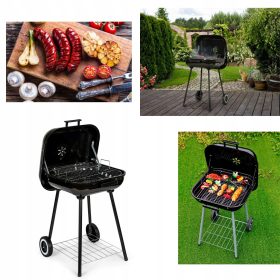  Moderni domači žar na oglje 43 x 40 cm