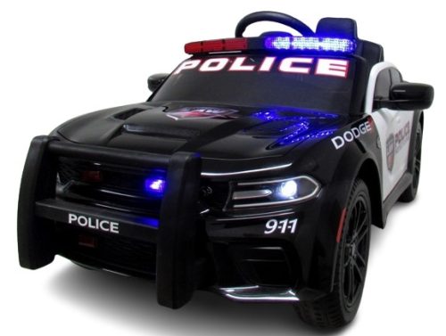 Dodge Policija SRT Črni Avto na Akumulator EVA Skóra Pilot