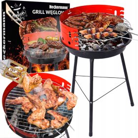    OKROGEL ŽAR NA OGLJE GARDEN TOURIST BBQ ODSTRANLJIVA ZLOŽLJIVA MREŽA