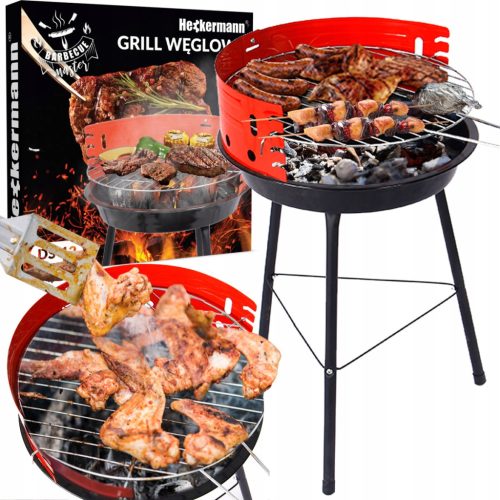  OKROGEL ŽAR NA OGLJE GARDEN TOURIST BBQ ODSTRANLJIVA ZLOŽLJIVA MREŽA