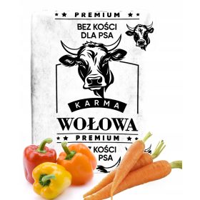 Naravna mesna dieta za pse brez kosti Premium Beef