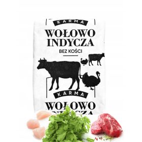 10 KG MESO ZA PSA Z INDYKOM IN GOVEDINO, BREZ KOSTI