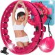  Hula obroč z zaponkami MSport 120 cm roza