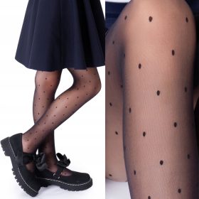   phenome Dekliške vzorčaste hlačne nogavice POLA POLA otroški vzorci 140/146